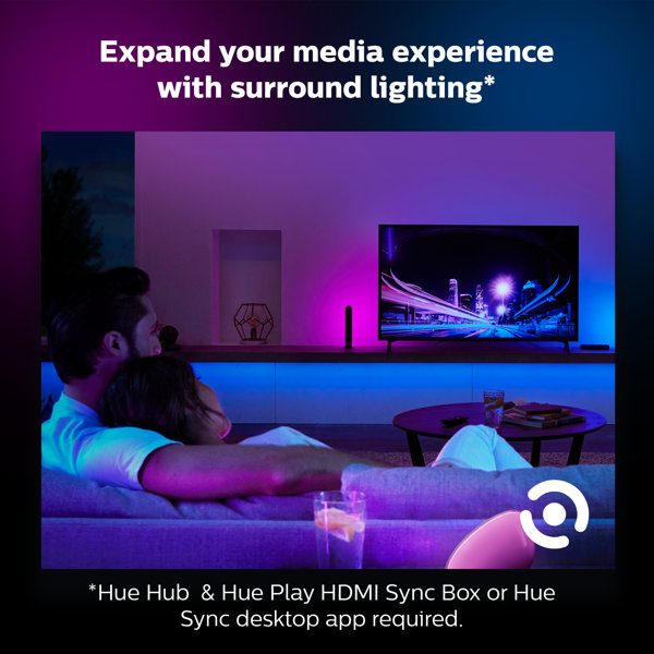 Hue Philips Hue LED 80" Under Strip Light & Reviews Wayfair